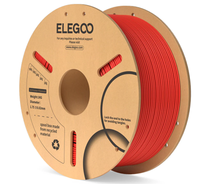 Elegoo PLA Red 1,75 mm / 1000 g Paper Spool