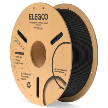 Elegoo PLA+ Black 1,75 mm / 1000 g Paper Spool
